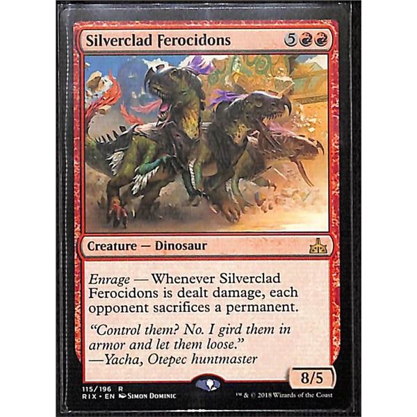 Magic the Gathering Silverclad Ferocidons Rivals of Ixalan