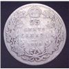 Image 1 : 1910 Canadian Silver 25 Cent Coin