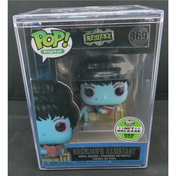 New Funko Pop NFT Beetlejuice Magicians Assistant With Hard Case Limited /999 BV $325