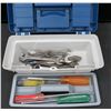 Image 2 : Small Carry Tool Box With Screw Drivers & Wrenches