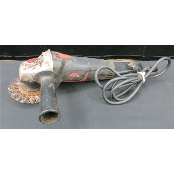 Jobmate 4-1/2 inch angle grinder With Brush Attachment