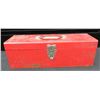 Image 1 : Red Metal Tool Box With Contents
