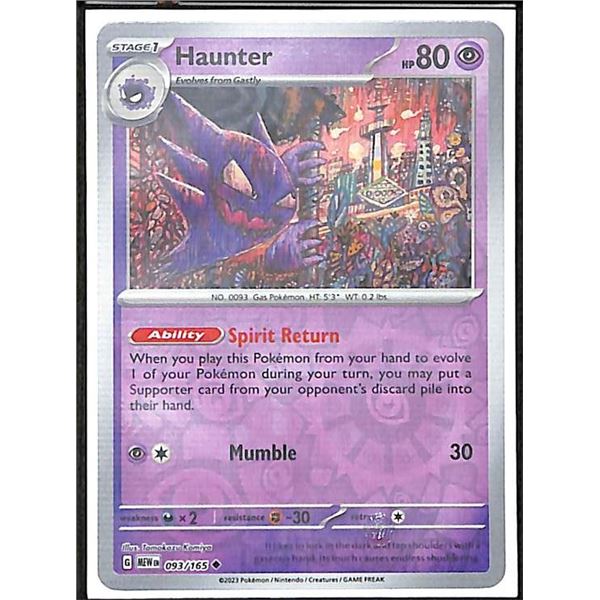 Pokemon Haunter - 093/165 Reverse Holo 151
