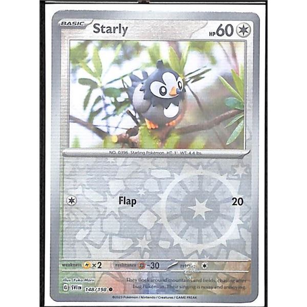 Pokemon Starly - 148/198 - Reverse Holo Scarlet & Violet