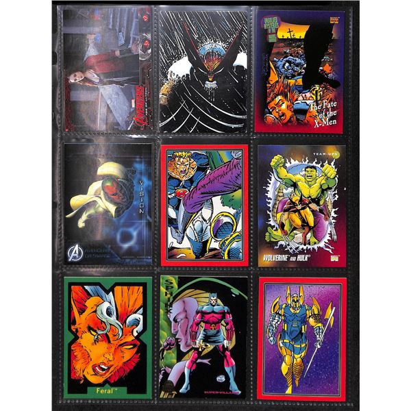Lot Of 9 Various Comic Collector cards