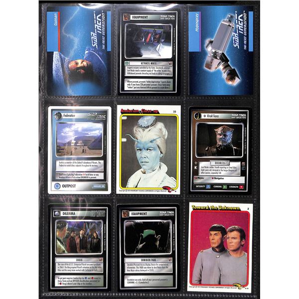 Lot Of 9 Various Star Trek Collector Cards