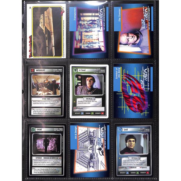 Lot Of 9 Various Star Trek Collector Cards