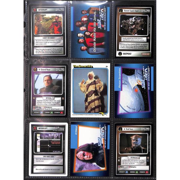 Lot Of 9 Various Star Trek Collector Cards