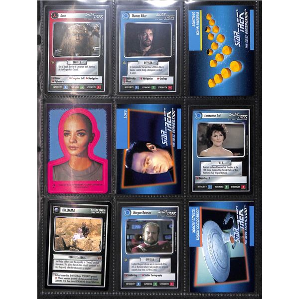 Lot Of 9 Various Star Trek Collector Cards