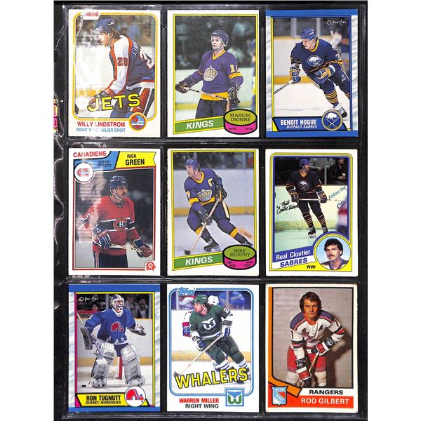 Lot of 9 Various Vintage Hockey Cards Various Teams Sets & Players