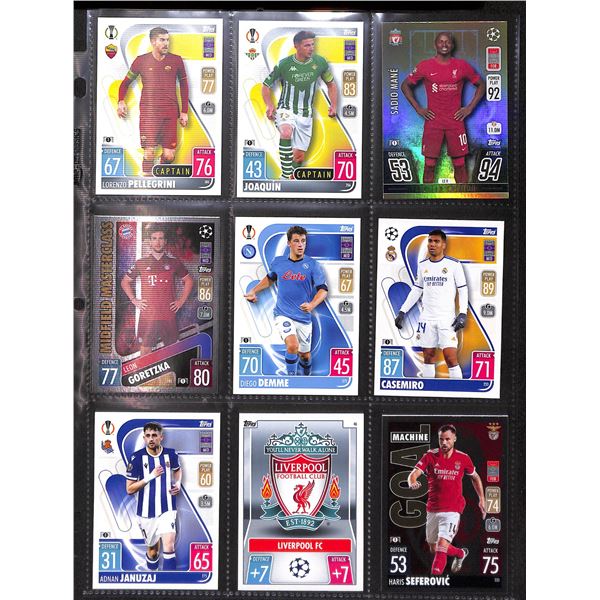 Topps Match Attax Soccer TCG Collector Regular & Foil Cards