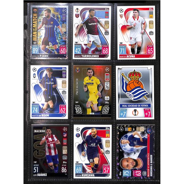 Topps Match Attax Soccer TCG Collector Regular & Foil Cards