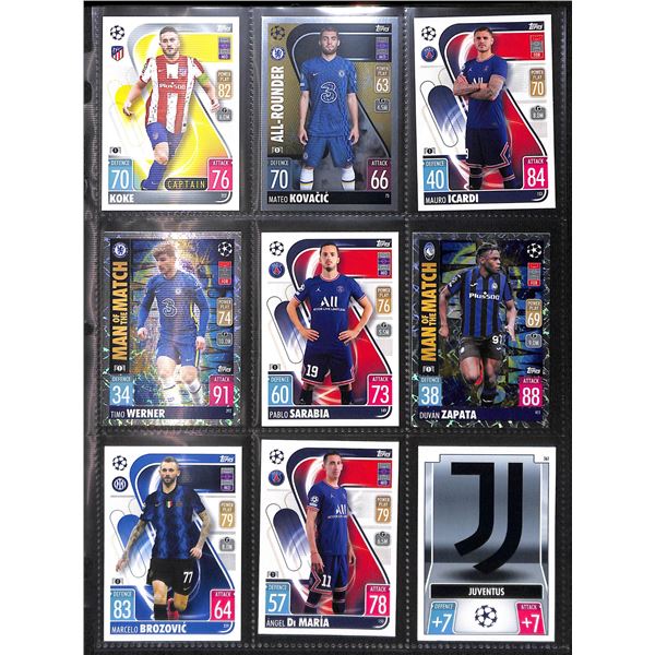 Topps Match Attax Soccer TCG Collector Regular & Foil Cards