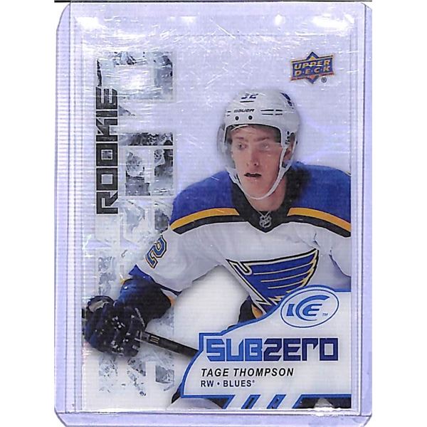 2017-18 Upper Deck ICE Sub Zero Tage Thompson #SZ-78