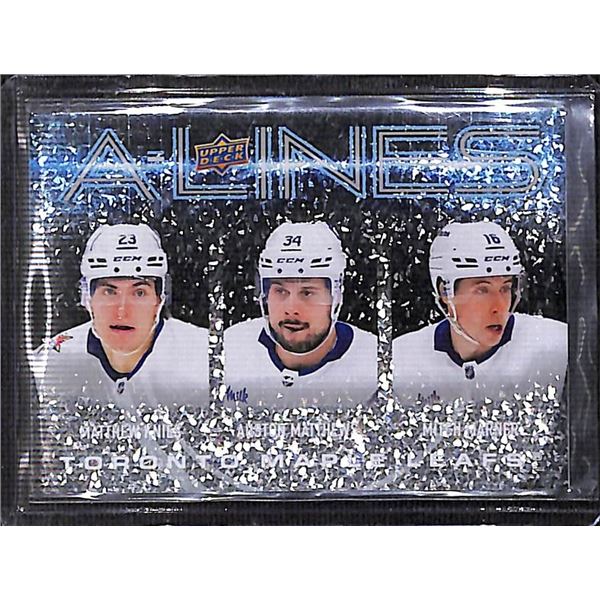 2024-25 Upper Deck Series 1 Knies/Matthews/Marner A-Lines AL-28