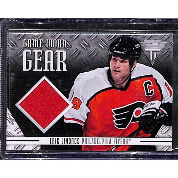 2012-13 Panini Titanium Eric Lindros Game Worn Gear Jersey #GG-EL BV $30