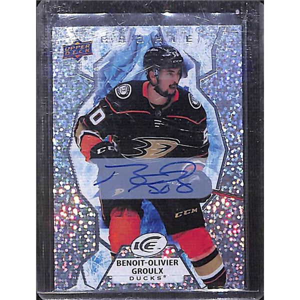 2021-22 Upper Deck Ice Rookie Signature Benoit-Olivier Groulx #111