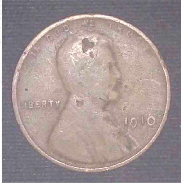 1910 USA Penny One Cent Coin