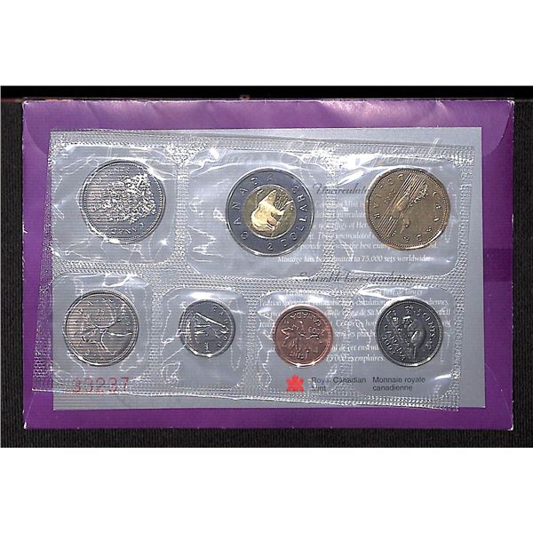 Royal Canadian Mint 2003 UNC 7 Coin Set Plio New Effigy Special Edition Set
