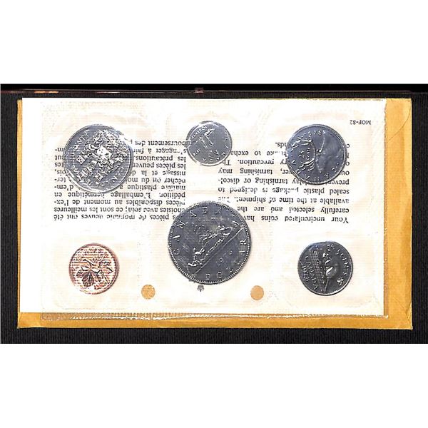 Royal Canadian Mint 1978 Uncirculated 6 Coin Collector Set