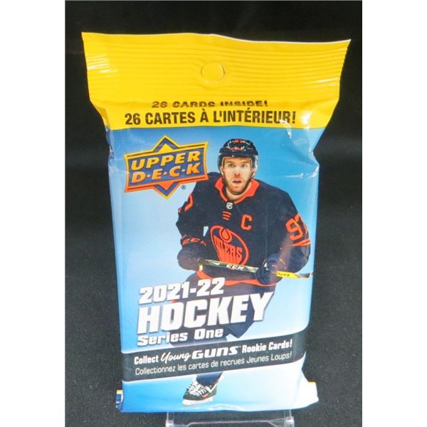 2021-22 Upper Deck Series One Hockey Fat Pack 26 Cards Factory Sealed