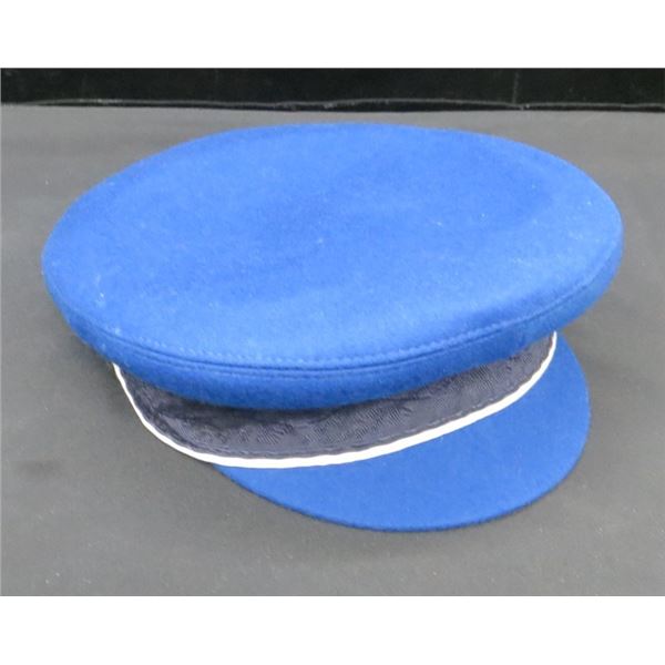 Blue London Underground Subway staff uniform peaked cap