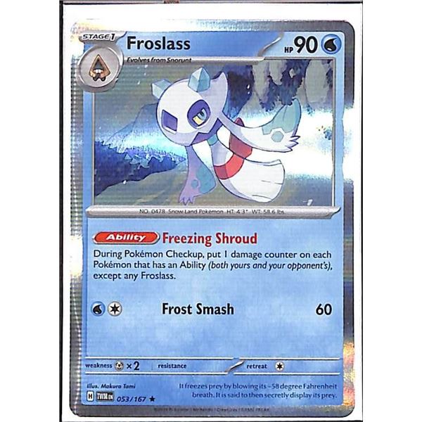 Pokemon Froslass - 053/167 - Rare HOLO Twilight Masquerade