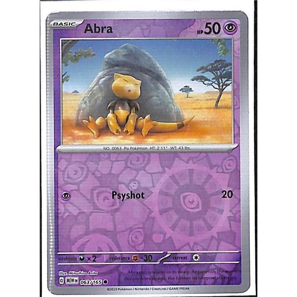Pokemon Abra - 063/165 Reverse Holo 151
