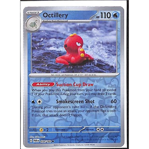 Pokemon Octillery - 034/182 Reverse Holo Paradox Rift
