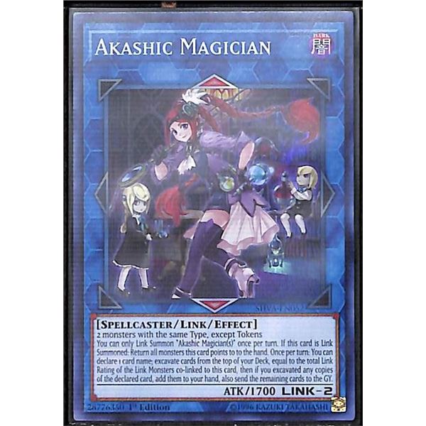 Yu-Gi-Oh Akashic Magician - SHVA-EN052 - Super Rare - 1st Edition Shadows in Valhalla