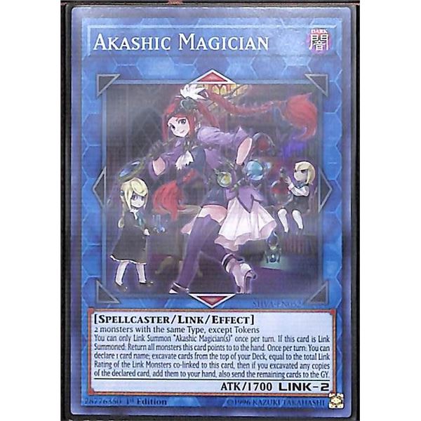 Yu-Gi-Oh Akashic Magician - SHVA-EN052 - Super Rare - 1st Edition Shadows in Valhalla