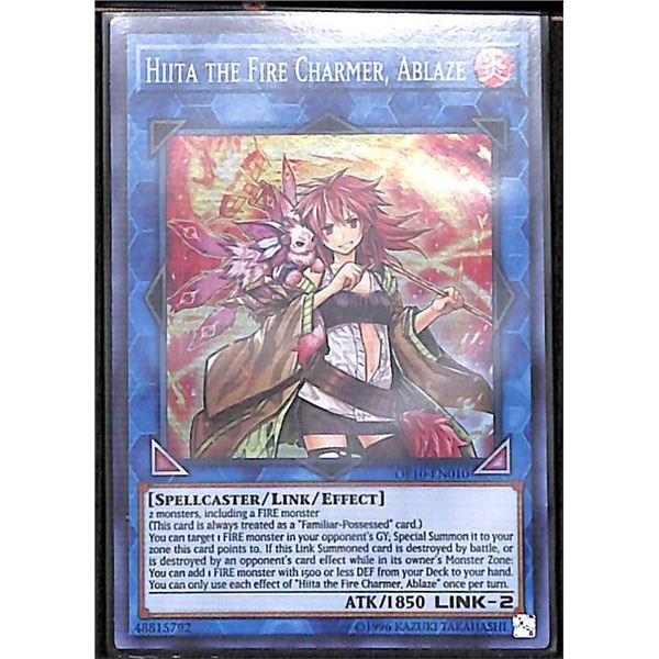 Yu-Gi-Oh Hiita the Fire Charmer, Ablaze - OP10-EN010 - Super Rare - Unlimited OTS Tournament Pack 10