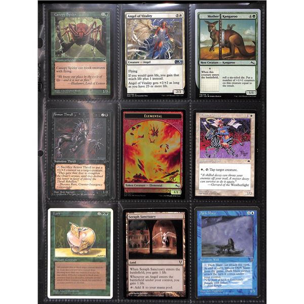 Lot Of 9 Various Magic The Gathering Cards Various Sets & Colors