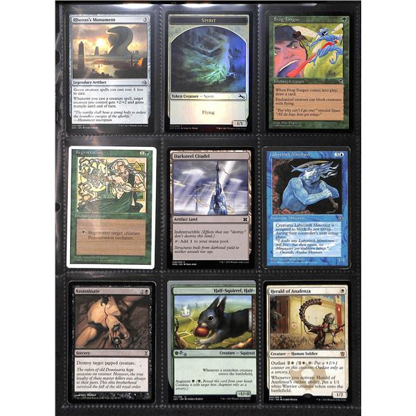 Lot Of 9 Various Magic The Gathering Cards Various Sets & Colors