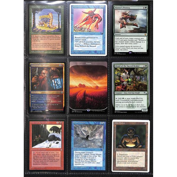 Lot Of 9 Various Magic The Gathering Cards Various Sets & Colors