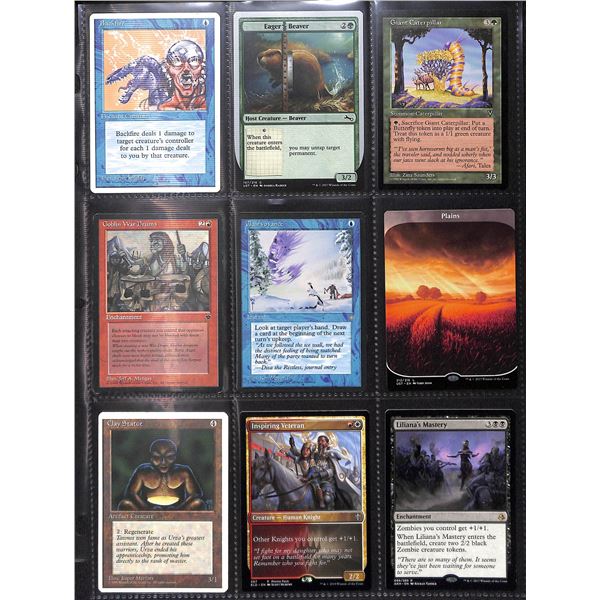 Lot Of 9 Various Magic The Gathering Cards Various Sets & Colors