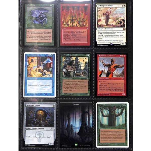 Lot Of 9 Various Magic The Gathering Cards Various Sets & Colors
