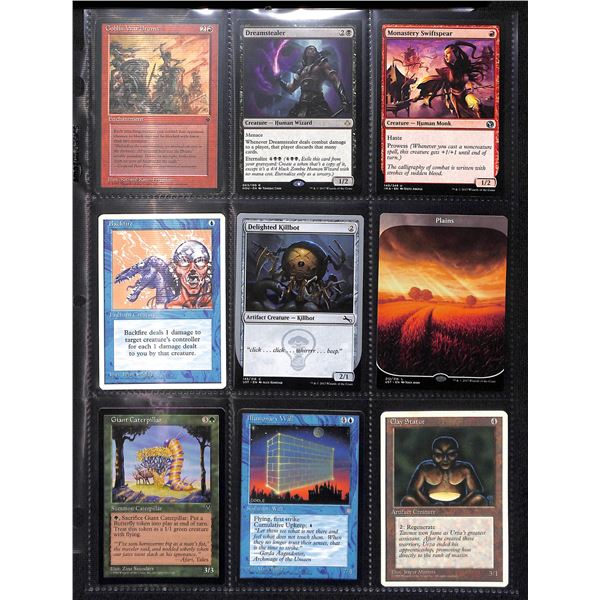 Lot Of 9 Various Magic The Gathering Cards Various Sets & Colors