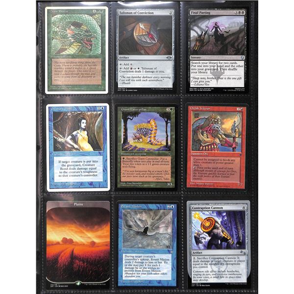 Lot Of 9 Various Magic The Gathering Cards Various Sets & Colors