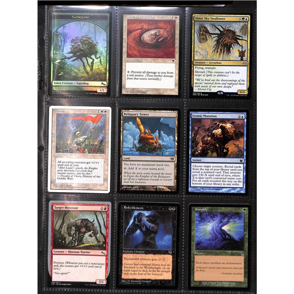 Lot Of 9 Various Magic The Gathering Cards Various Sets & Colors