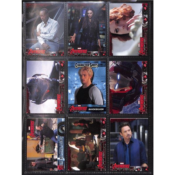 Lot Of 9 Various Marvel Collector Cards