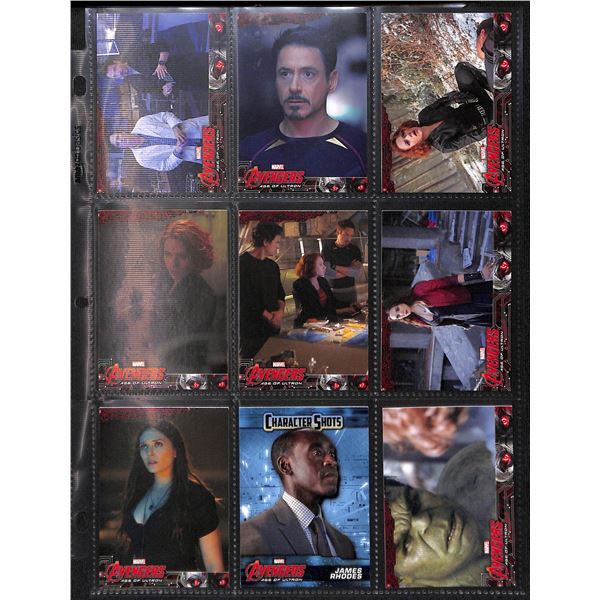 Lot Of 9 Various Marvel Collector Cards
