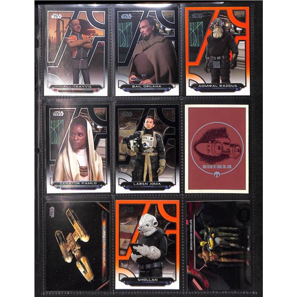Lot of 9 Various Star Wars Collector Cards
