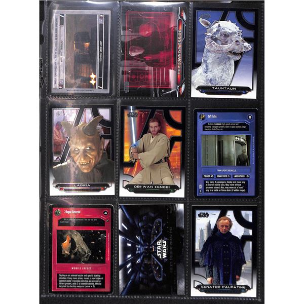 Lot of 9 Various Star Wars Collector Cards