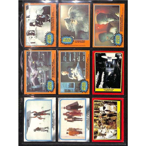 Lot of 9 Various Vintage Star Wars Collector Cards