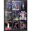 Image 1 : Lot of 9 Various Basketball Inserts and Rookie Collector Cards