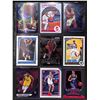Image 1 : Lot of 9 Various Basketball Inserts and Rookie Collector Cards