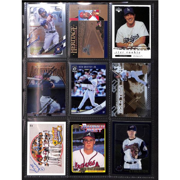 Lot of 9 Various Baseball Cards Various Teams & Players
