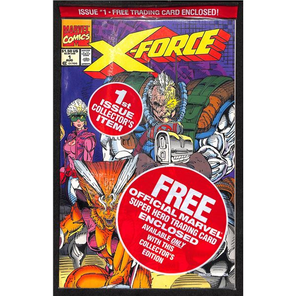Marvel X-Force #1 Factory Sealed With Collector Cards
