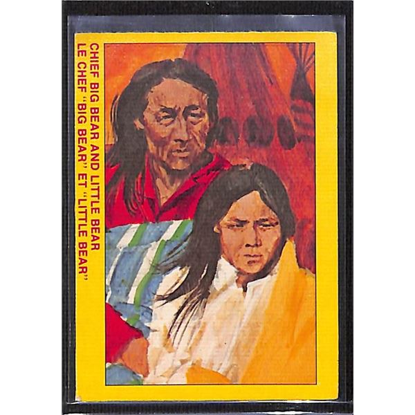 1973 O-Pee-Chee Royal Canadian Mounted Police Chief Big Bear and Little Bear #12